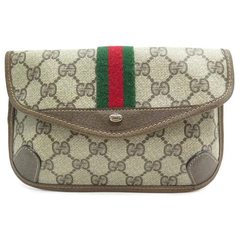 gucci shelly visor brown monogram